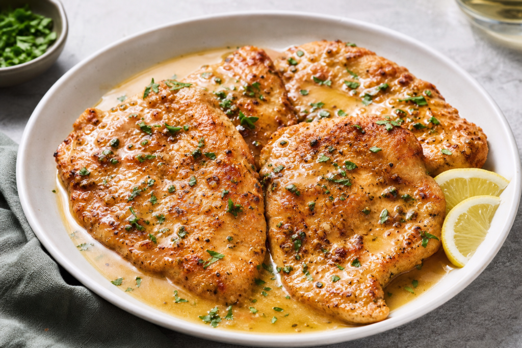 A finished serving of My go-to Chicken Breast recipe